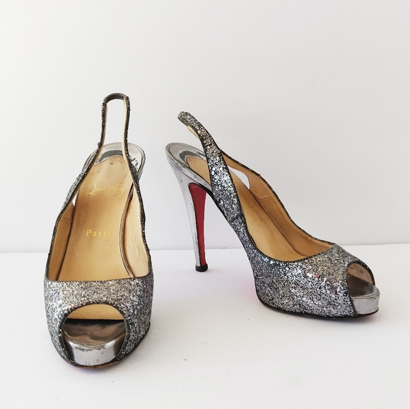 💥 SOLD 💥Christian Louboutin silver sparkling - Picture 3 of 10